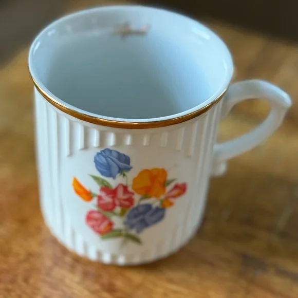 April Birth Flower Vintage Original Bohemia Sweat Pea Birth Month‎ April mug - Picture 2 of 8